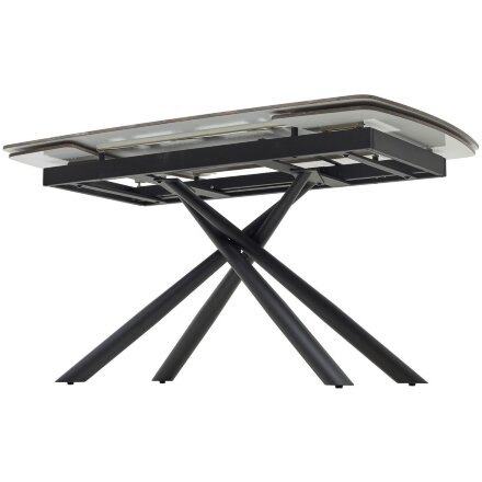 Стол RIVOLI 140 GLOSS AMBER JADE SOLID CERAMIC / BLACK, ®DISAUR 