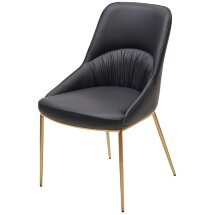 Стул ABRIOLA Black Ti-25, PU / бронзовый, ®DISAUR