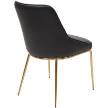 Стул ABRIOLA Black Ti-25, PU / бронзовый, ®DISAUR