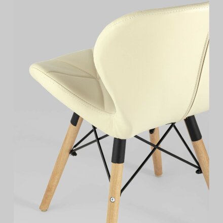 Стул Stool Group для кухни Бон экокожа бежевый ножки дерево 2 шт. 