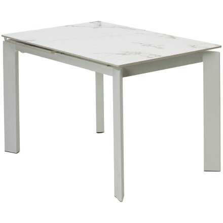Стол CORNER 120 GLOSS GOLDEN JADE SOLID CERAMIC / WHITE, ®DISAUR 