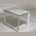 Стол CORNER 120 GLOSS GOLDEN JADE SOLID CERAMIC / WHITE, ®DISAUR 