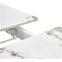 Стол CORNER 120 GLOSS GOLDEN JADE SOLID CERAMIC / WHITE, ®DISAUR