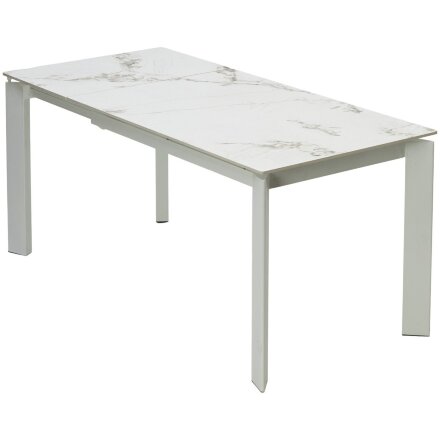 Стол CORNER 120 GLOSS GOLDEN JADE SOLID CERAMIC / WHITE, ®DISAUR 