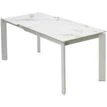 Стол CORNER 120 GLOSS GOLDEN JADE SOLID CERAMIC / WHITE, ®DISAUR