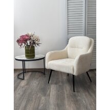 Кресло ARGOS 3018-01 белый, шенилл / черный каркас, ®DISAUR