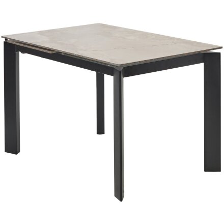 Стол CORNER 120 GLOSS AMBER JADE SOLID CERAMIC / BLACK, ®DISAUR 