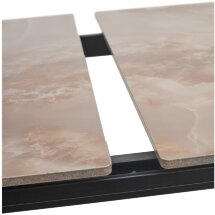 Стол CORNER 120 GLOSS AMBER JADE SOLID CERAMIC / BLACK, ®DISAUR