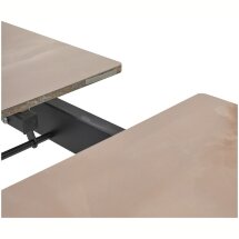 Стол CORNER 120 GLOSS AMBER JADE SOLID CERAMIC / BLACK, ®DISAUR