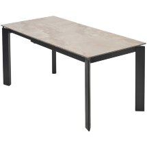 Стол CORNER 120 GLOSS AMBER JADE SOLID CERAMIC / BLACK, ®DISAUR
