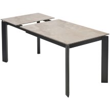 Стол CORNER 120 GLOSS AMBER JADE SOLID CERAMIC / BLACK, ®DISAUR