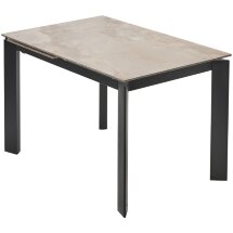Стол CORNER 120 GLOSS AMBER JADE SOLID CERAMIC / BLACK, ®DISAUR