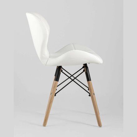 Стул Stool Group для кухни Бон экокожа белый ножки дерево 2 шт. 