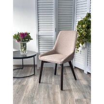 Стул CRISTIAN Light Brown Barrel-19, ткань / орех, ®DISAUR