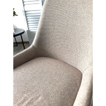 Стул CRISTIAN Light Brown Barrel-19, ткань / орех, ®DISAUR