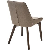 Стул CRISTIAN Light Brown Barrel-19, ткань / орех, ®DISAUR