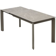 Стол CORNER 120 MATT LATTE STONE SOLID CERAMIC / TAUPE, ®DISAUR