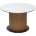 Стол MESA D120 цвет БЕЛЫЙ МРАМОР M326 / Каркас OAK, ®DISAUR 