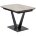 Стол ALATRI 120 GLOSS AMBER JADE SOLID CERAMIC / BLACK, ®DISAUR 