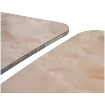 Стол ALATRI 120 GLOSS AMBER JADE SOLID CERAMIC / BLACK, ®DISAUR