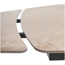Стол ALATRI 120 GLOSS AMBER JADE SOLID CERAMIC / BLACK, ®DISAUR