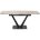 Стол ALATRI 120 GLOSS AMBER JADE SOLID CERAMIC / BLACK, ®DISAUR 