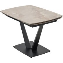 Стол ALATRI 120 GLOSS AMBER JADE SOLID CERAMIC / BLACK, ®DISAUR