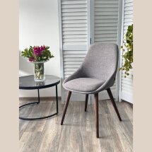 Стул DANIEL Grey Lena-450, ткань / орех, ®DISAUR