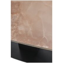 Стол BALDE 120 GLOSS AMBER JADE SOLID CERAMIC / BLACK, ®DISAUR