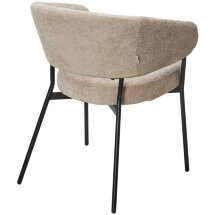 Стул SAGE 3018-10 бежевый, шенилл / черный каркас, ®DISAUR
