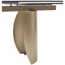 Стол BRONTE 200 раскладной KL-188 Контрастный мрамор матовый, итальянская керамика/ Шампань, ®DISAUR