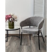 Стул SAGE 3018-17 серый, шенилл / черный каркас, ®DISAUR