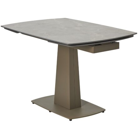 Стол BALDE 120 MATT LATTE STONE SOLID CERAMIC/ TAUPE, ®DISAUR 