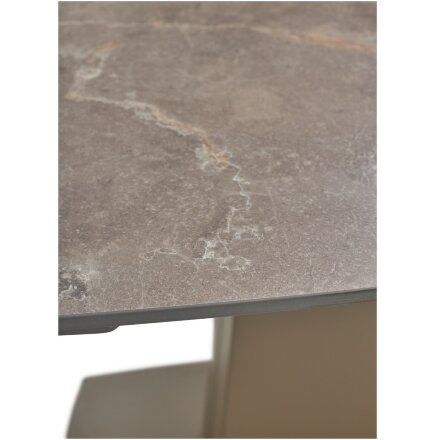 Стол BALDE 120 MATT LATTE STONE SOLID CERAMIC/ TAUPE, ®DISAUR 
