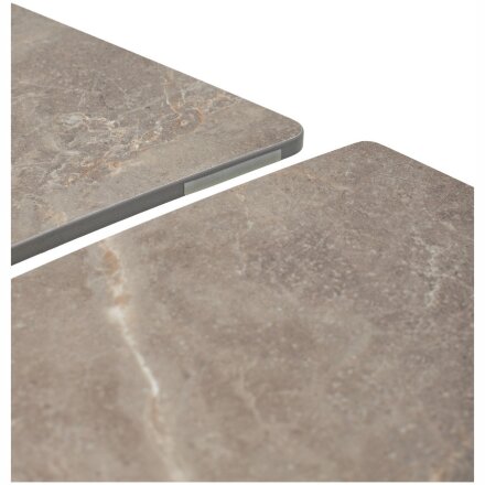 Стол BALDE 120 MATT LATTE STONE SOLID CERAMIC/ TAUPE, ®DISAUR 