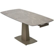 Стол BALDE 120 MATT LATTE STONE SOLID CERAMIC/ TAUPE, ®DISAUR