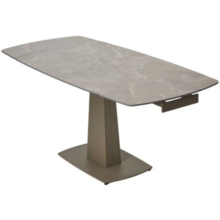 Стол BALDE 120 MATT LATTE STONE SOLID CERAMIC/ TAUPE, ®DISAUR 