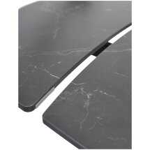 Стол BALDE 120 MATT BLACK MARBLE SOLID CERAMIC / BLACK, ®DISAUR