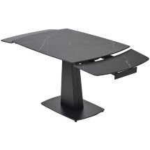 Стол BALDE 120 MATT BLACK MARBLE SOLID CERAMIC / BLACK, ®DISAUR