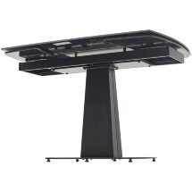 Стол BALDE 120 MATT BLACK MARBLE SOLID CERAMIC / BLACK, ®DISAUR