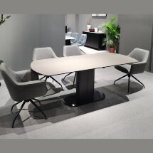 Стол KAI 140 TL-109 поворотная система раскладки, испанская керамика / Темно-серый / Черный, ®DISAUR