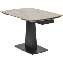 Стол BALDE 140 GLOSS AMBER JADE SOLID CERAMIC / BLACK, ®DISAUR