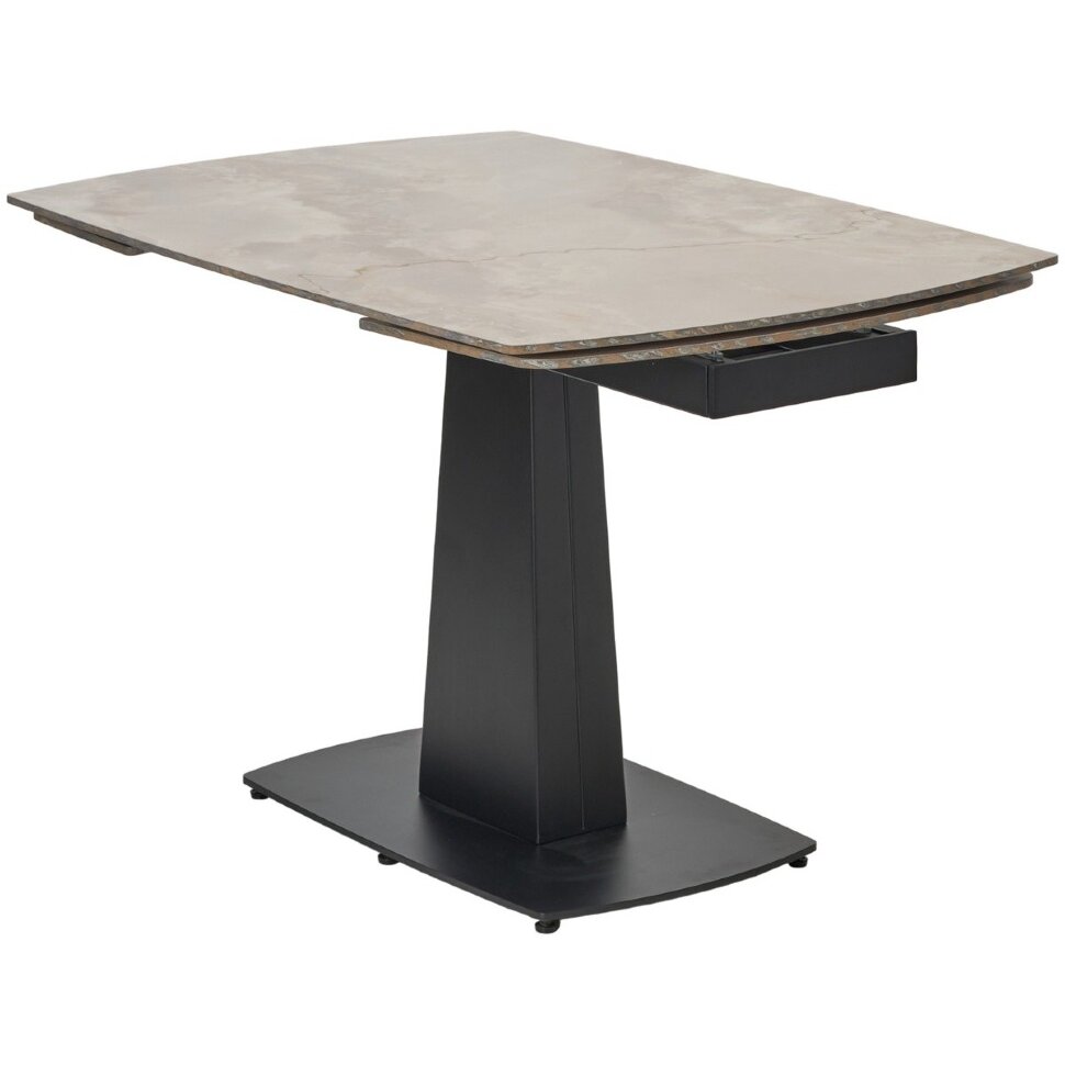 Стол BALDE 140 GLOSS AMBER JADE SOLID CERAMIC / BLACK, ®DISAUR Стол BALDE 140 GLOSS AMBER JADE SOLID CERAMIC / BLACK, ®DISAUR