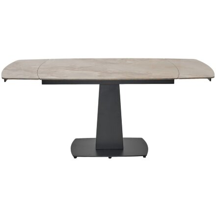 Стол BALDE 140 GLOSS AMBER JADE SOLID CERAMIC / BLACK, ®DISAUR 