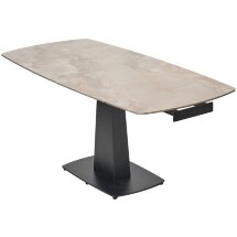 Стол BALDE 140 GLOSS AMBER JADE SOLID CERAMIC / BLACK, ®DISAUR