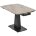 Стол BALDE 140 GLOSS AMBER JADE SOLID CERAMIC / BLACK, ®DISAUR 
