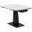 Стол BALDE 140 MATT WHITE MARBLE SOLID CERAMIC / BLACK, ®DISAUR 
