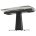 Стол BALDE 140 MATT WHITE MARBLE SOLID CERAMIC / BLACK, ®DISAUR 