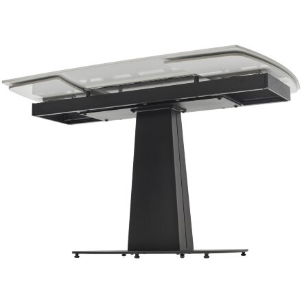 Стол BALDE 140 MATT WHITE MARBLE SOLID CERAMIC / BLACK, ®DISAUR 