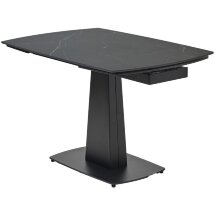 Стол BALDE 140 MATT BLACK MARBLE SOLID CERAMIC / BLACK, ®DISAUR